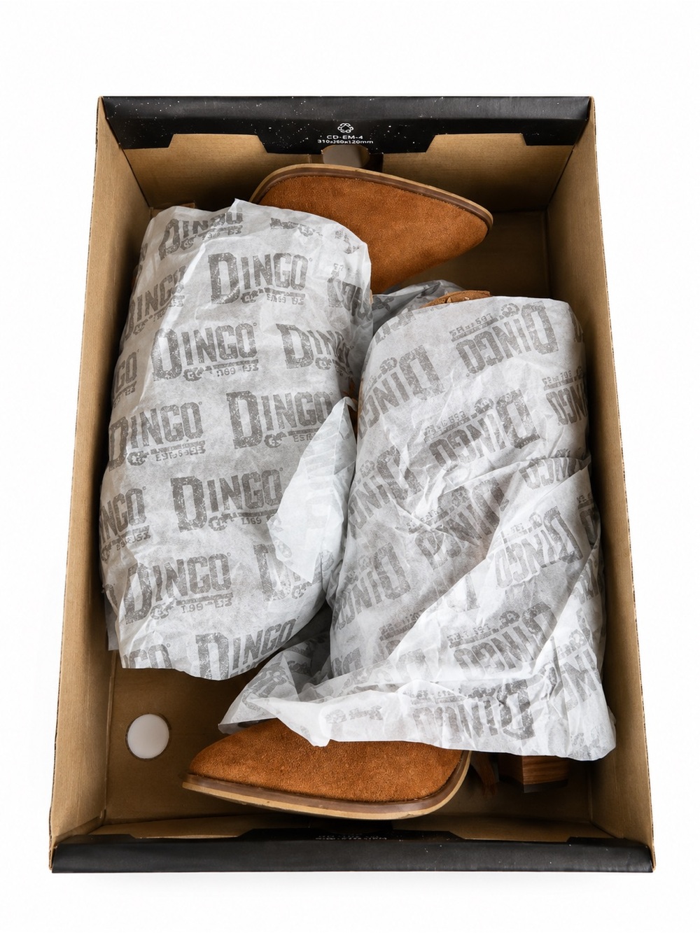 Dingo Crazy Train Fringe Western Boots 8.5 Camel Suede BNWT & Box SOLD OUT - Picture 11 of 14